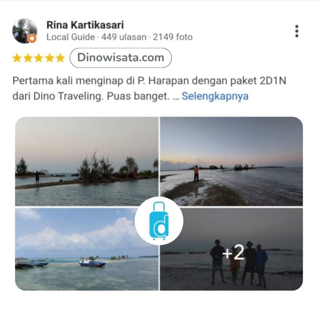 Pulau Harapan Review Customer Dinowisata