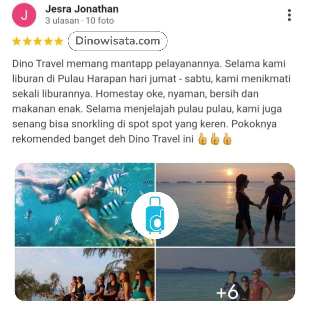Pulau Harapan Review Customer Dinowisata